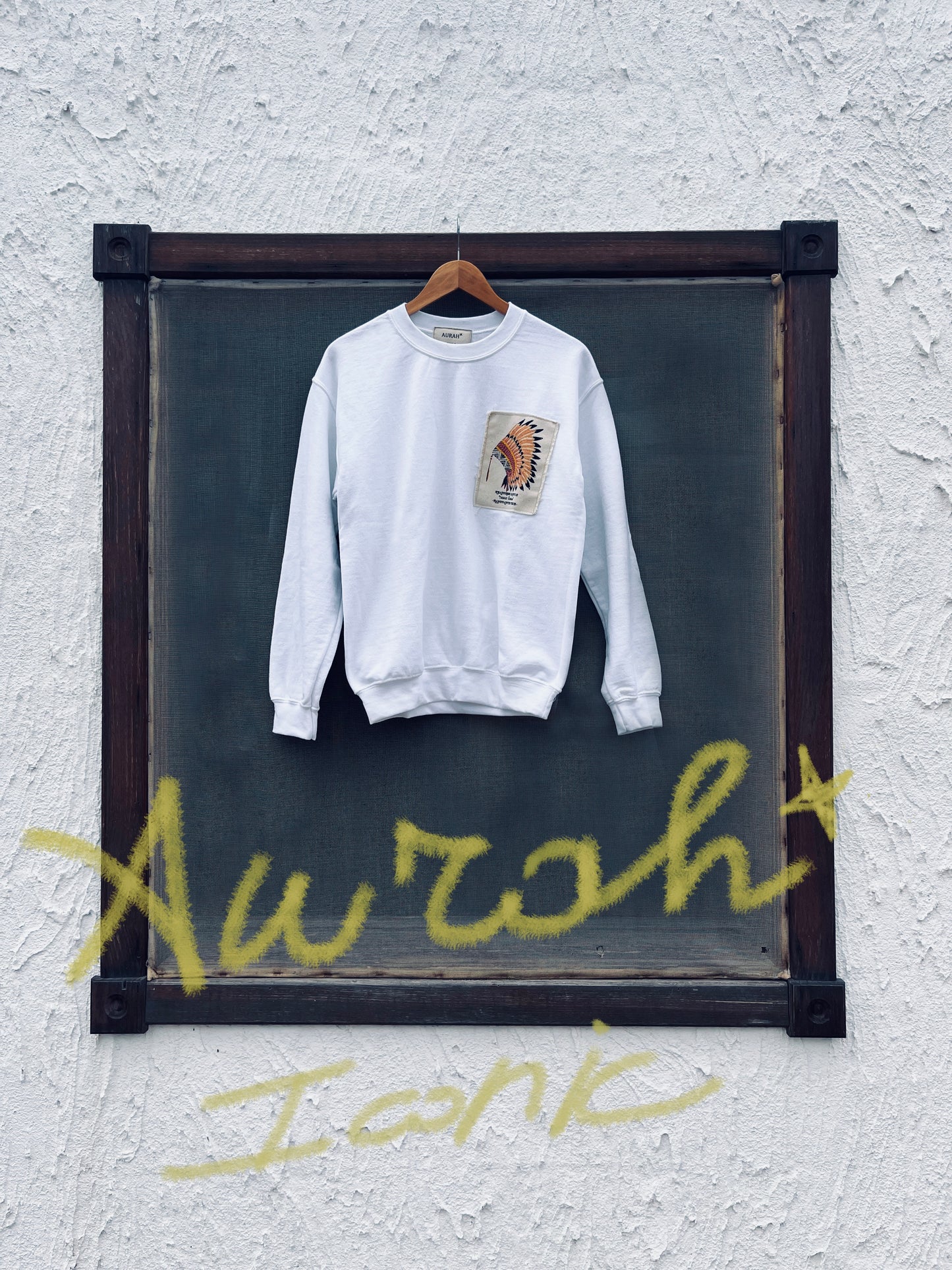 DESERT RAINBOW WHITE SWEATSHIRT
