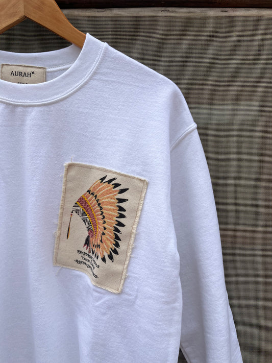 DESERT RAINBOW WHITE SWEATSHIRT