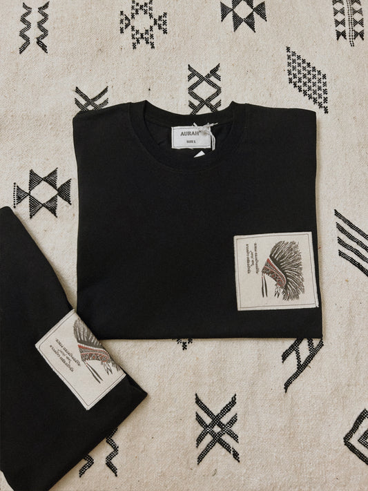 DARK NIGHT BLACK VINTAGE TEE