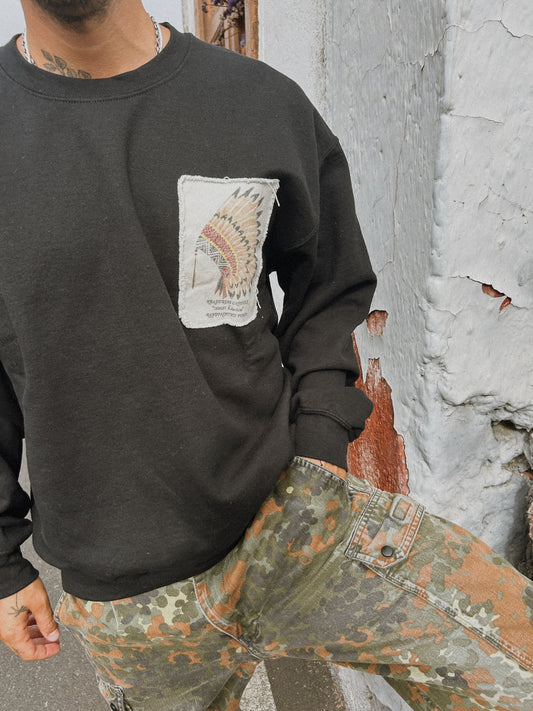 DESERT RAINBOW BLACK SWEATSHIRT