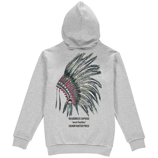 WEST FEATHER GREY HOODIE
